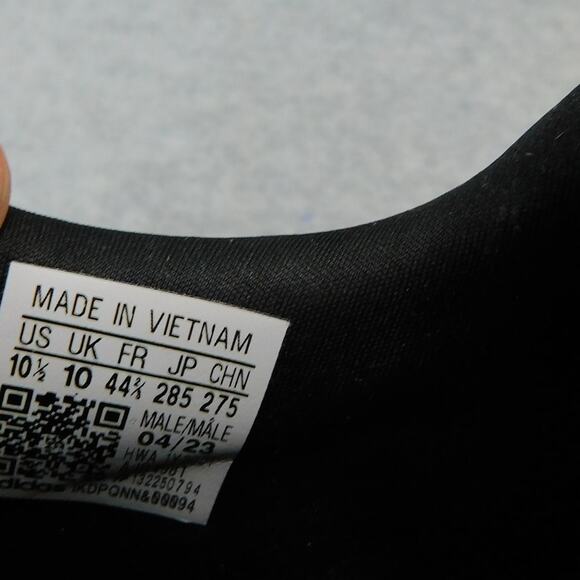 adidas Men's Swift Run 23 Black and White Sneakers Size 10.5 - New - Picture 9 of 9